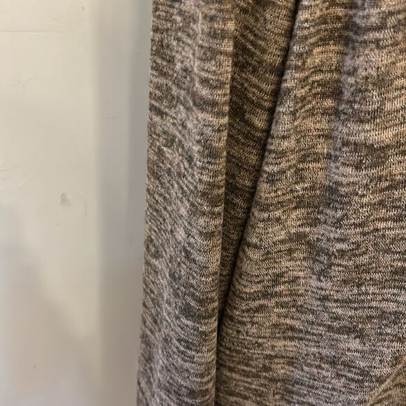 One World brown long floral mesh fringed open cardigan Size L EUC - Picture 4 of 10